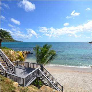 Beach House with Private Beach