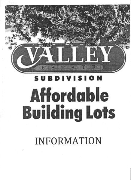 New Subdivision Lots for Sale