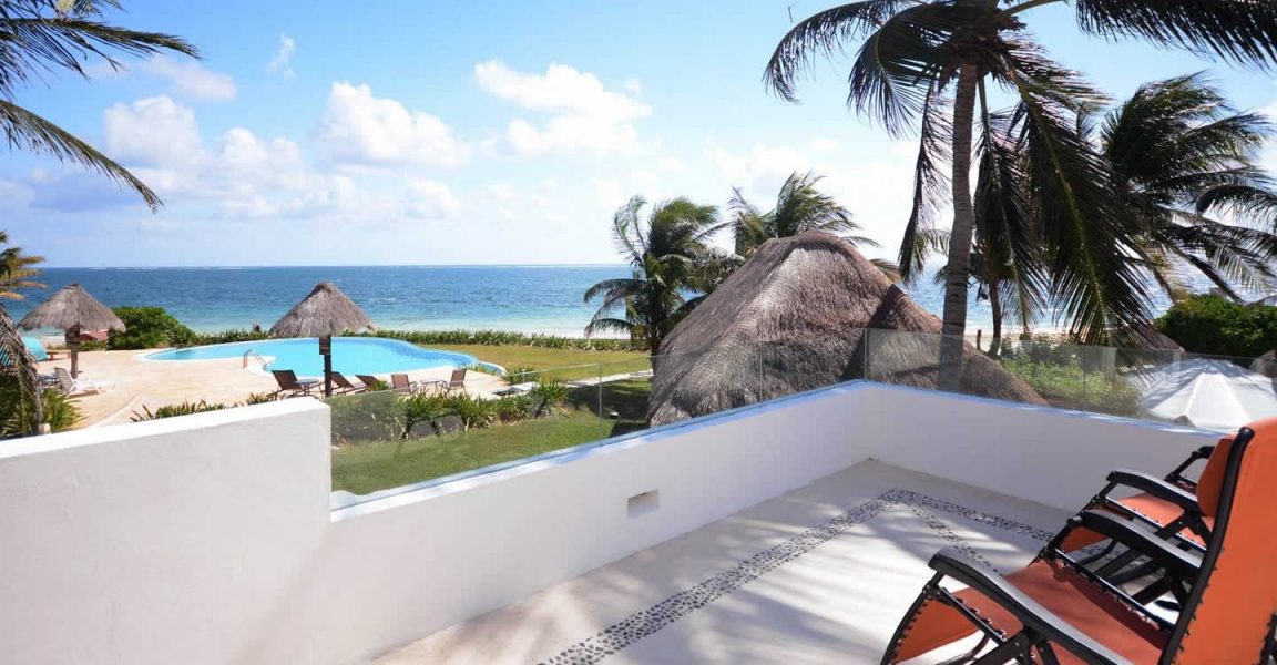 2 Bedroom Beachfront Villa for Sale, Puerto Morelos, Riviera Maya, Mexico
